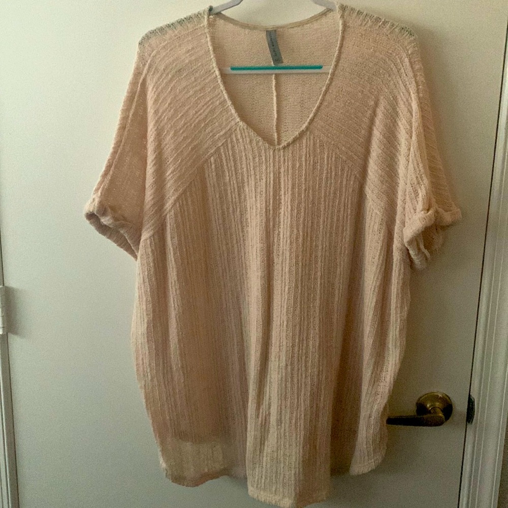 Honey Me Crochet Short Sleeve Sweater